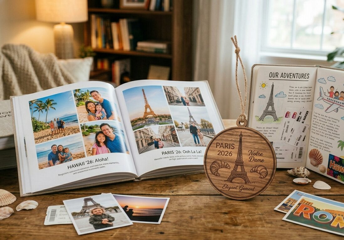 Travel photobook and memories
